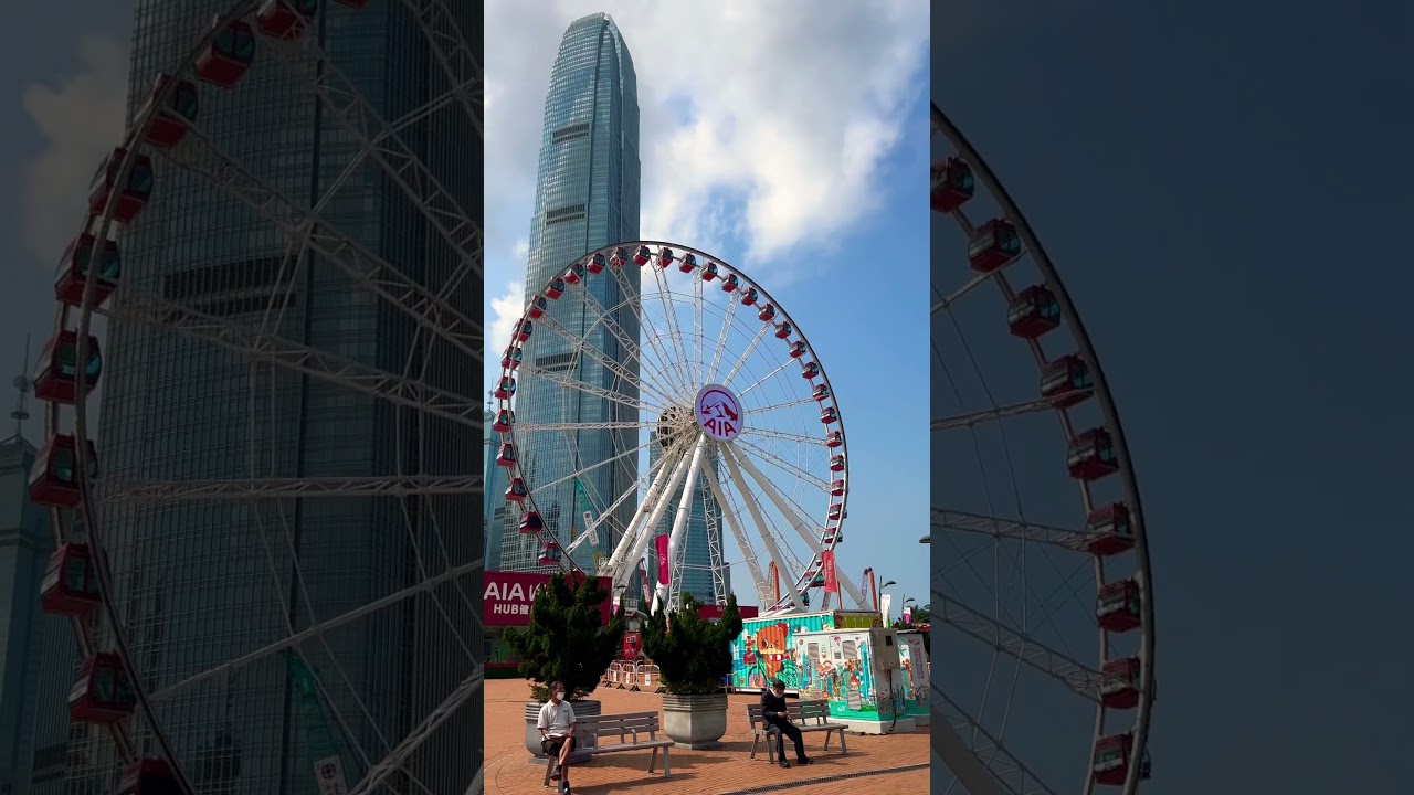 香港摩天輪，Hong Kong Ferris Wheel。