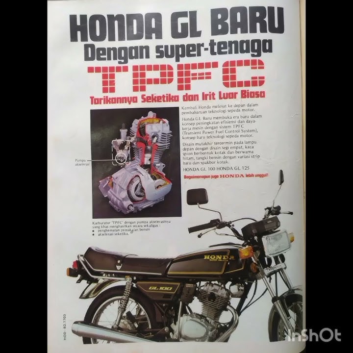 lembar iklan motor HONDA GL 100 baru #hondagl100#gl100#gl100indonesia#motorhonda#hondagl#gl125