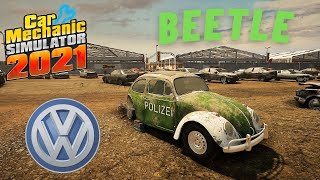 Volkswagen Beetle POLIZEI and TUNING - Car Mechanic Simulator 21 gameplay pc 4K screenshot 4