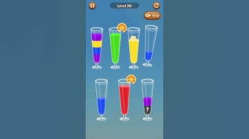 ✨ Satisfying Water Sort Puzzle – Level 30 #satisfying #games #shorts #asmr