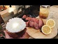 極み出汁ネギ塩レモンダレと厚切り牛タンで爆盛りマンガ飯を余裕の完食!!