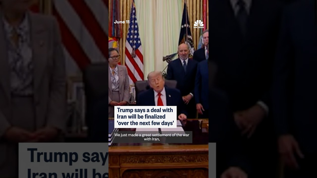 Trump says a deal with Iran will be finalized ‘over the next few days’