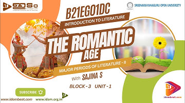 THE ROMANTIC AGE |  MAJOR PERIODS OF LITERATURE | INTRODUCTION TO LITERATURE | SGOU