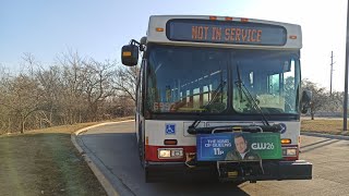 Ride On CTA 2007 New Flyer D40LF 1466 On Rt 63W West 63rd to Midway Orange Line Station