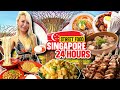 STREET FOOD FOR 24 HOURS IN SINGAPORE!! #RainaisCrazy