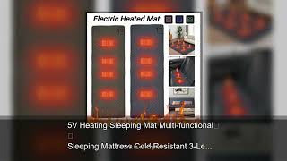 5V Heating Sleeping Mat Multi-functional Sleeping Mattress Cold Resistant 3-Level Temperature f