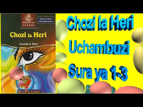 Chozi la Heri  | Sura  ya  Kwanza Hadi ya Tatu [1-3] | Muhtasari | Ufupisho | Summery | Uchambuzi