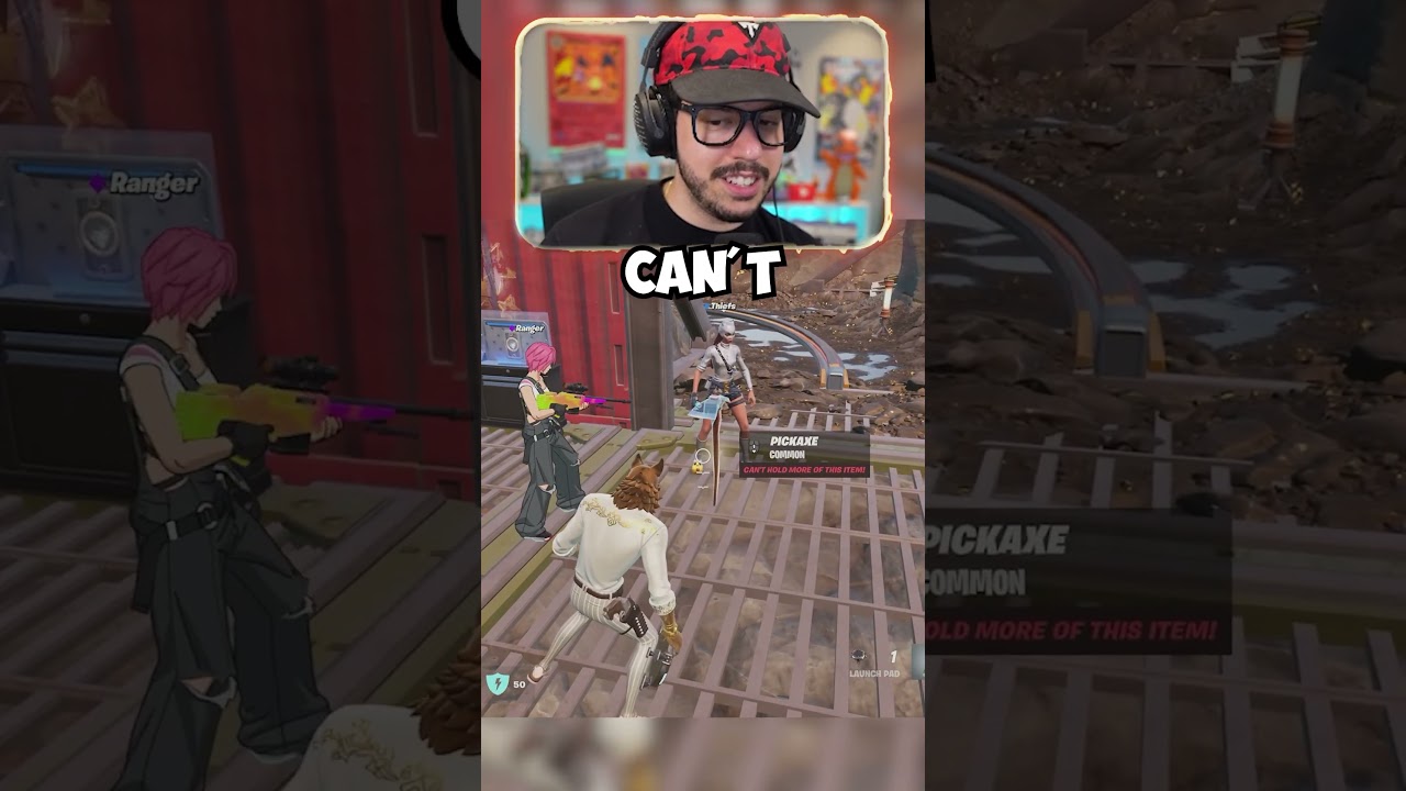 You can drop your ⛏️ in Fortnite?