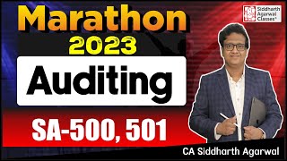 Audit Marathon-8 | SA-500, 501| Inter & Final | CA Siddharth Agarwal