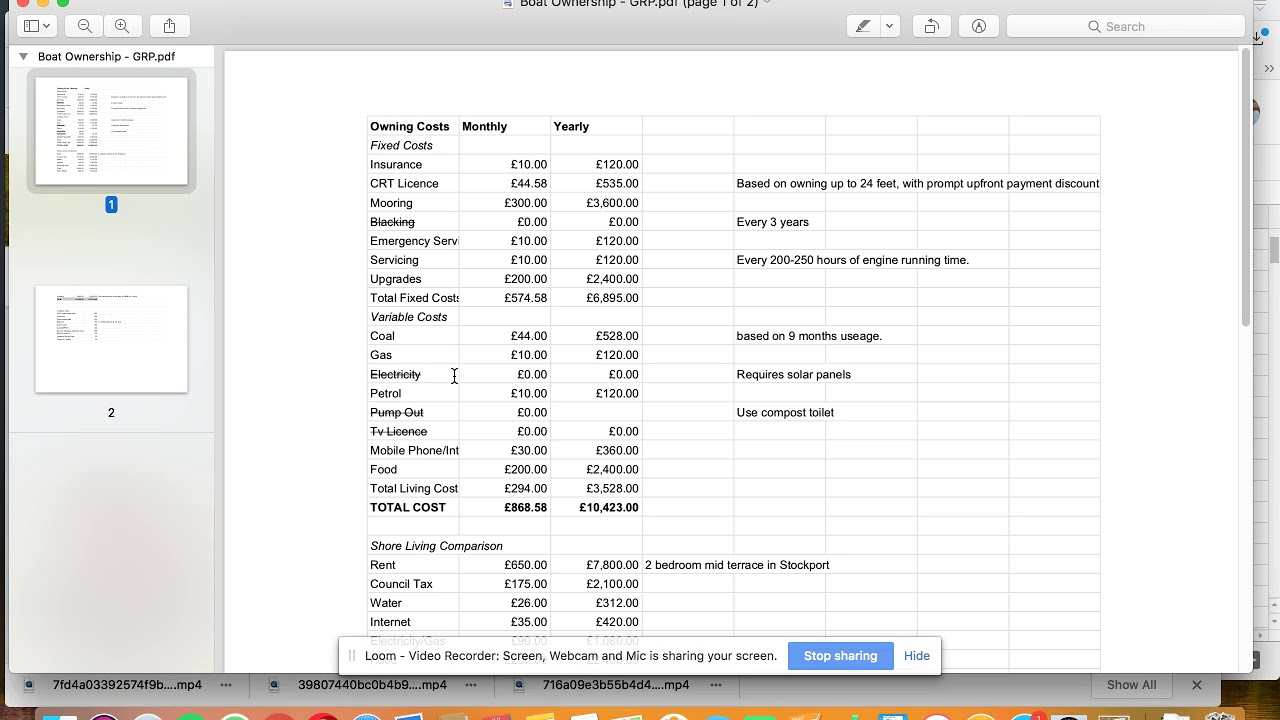 Boat Budget - YouTube