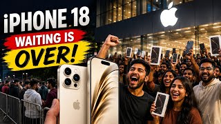 People Queuing for iPhone 18! 😍📱 First Day in Shops