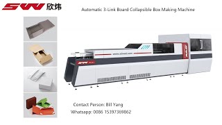 automatic collapsible box wings making machine
