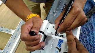 How To Assemble 3D Hinges In UPVC Door  @Danishupvc #upvc #door #lucknow #explore