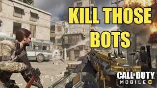 CALL OF DUTY MOBILE GAMEPLAY | Practice vs AI | Awesome sniping | let's see how good these bots are