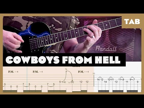 Pantera - Cowboys from Hell - Guitar Tab | Lesson | Cover | Tutorial | Donner