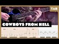 Cowboys from Hell Pantera Cover | Guitar Tab | Lesson | Tutorial | Donner
