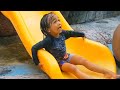 Funny Kids at Children&#39;s Waterpark Reverse Version