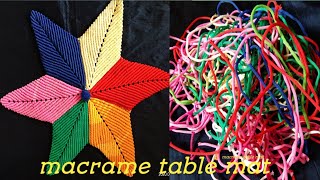 Macrame table cover /how to make macrame table mat