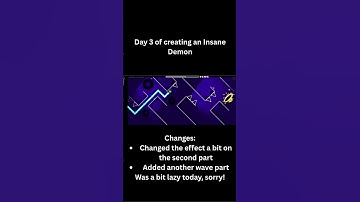 Day 3 of making an Insane Demon! #shorts #gaming #geometrydash