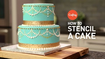 Tips for How to Stencil a Cake  | Buttercream + Fondant Cake Decorating Tutorial