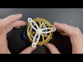 The luxury watch mechanism  3d printed coaxial tourbillon