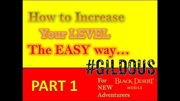 BLACK DESERT MOBILE: How to Level your Alt/ New Character 2020