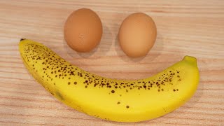 Add 3 eggs to the banana, incredibly delicious! Sugar-free healthy recipes!