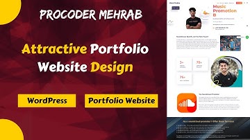 Attractive Portfolio Website Design With WordPress | Procoder Mehrab