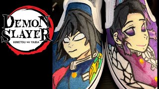 Custom Demon Slayer Shoes (Tomioka Giyuu and Shinobu) by MysticArtXD 34 views 2 years ago 1 minute, 33 seconds