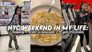 NYC Weekend Vlog | Back In NYC + GRWM + Shopping + Trying A New Restaurant + Gym & MORE | Double C
