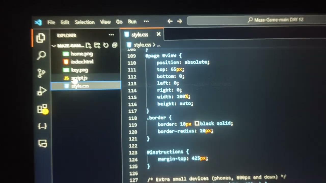 new game html css js day 12 - YouTube