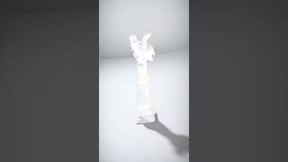 Stylized Fantasy Character with Spiky Hair and Loose Clothing - AI Rigged 3D Character