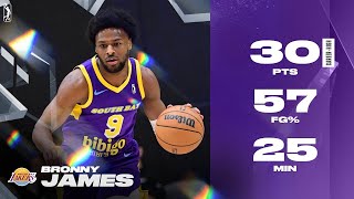 BRONNY JAMES GOES OFF! 😱 30-Point Explosion in G League road Debut | #BronnyJames #Lakers
