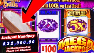WOW! BIGGEST MEGA JACKPOT ★ PUT ME IN THE COUFFIN! ★ HIGH LIMIT SLOT MACHINE WINNER ON BONUS BELLS