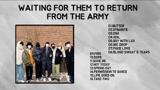 playlist to wait for BTS from the army | 군대에서 방탄소년단을 기다리는 플레이리스트