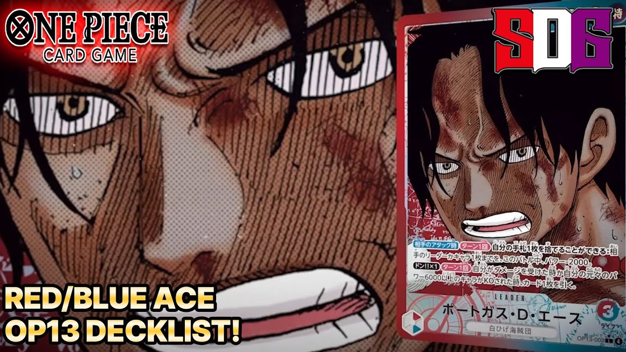 One Piece TCG | Red/Blue Ace | Op13 Deck Profile! - YouTube