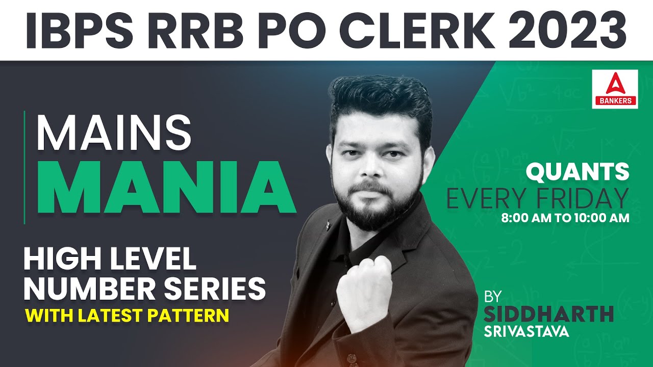 IBPS RRB PO & CLERK 2023 | High Level Number Series with Latest Pattern ...