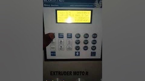 Plastic blow molding machine plc programming and parameter setting