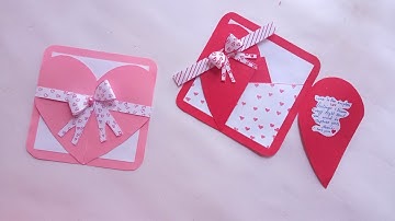 How to make Envelope New Year Card  Handmade easy card Tutorial