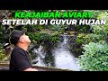 Semalaman aviary di guyur hujan besok paginya jadi sejuk banget