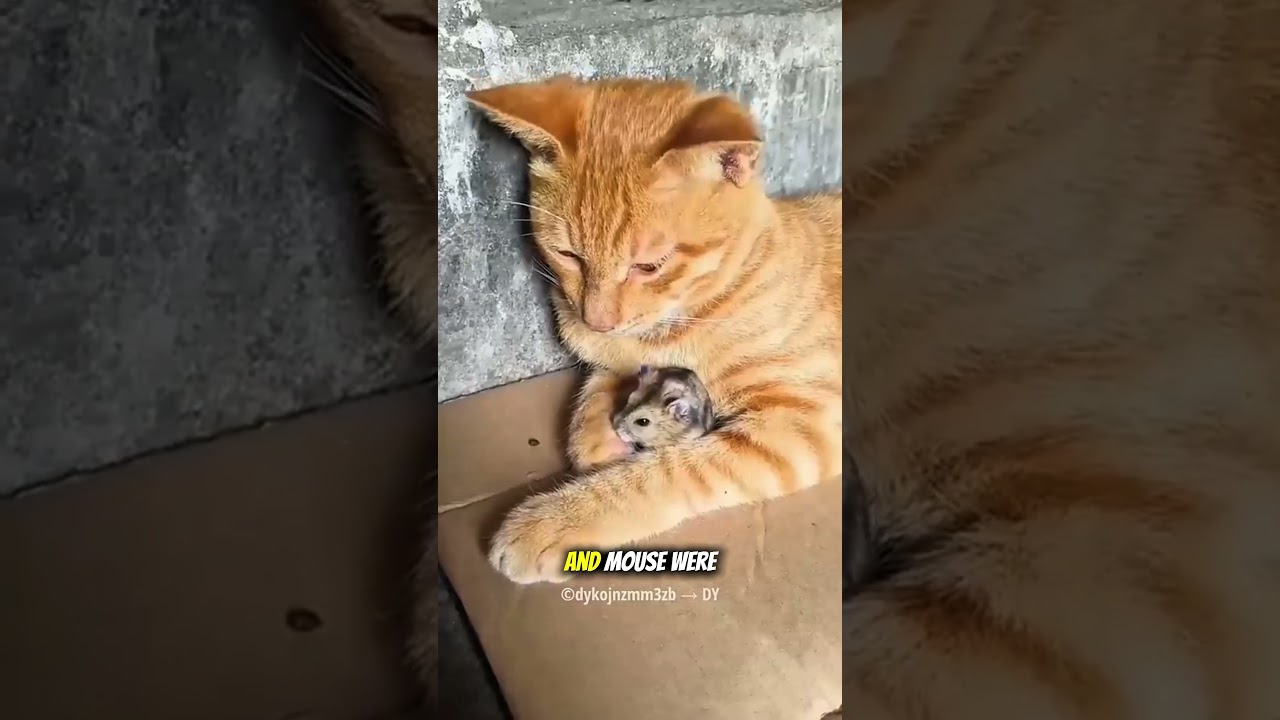 “The Cat and the Clever Little Mouse” 🐱🐭✨ 