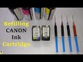 Refilling Canon Inkjet Cartridge | Canon PG-745 & CL-746 Cartridge Refill |  Explanation in Hindi