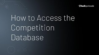 How to Access the Competition Database • Hudl Sportscode