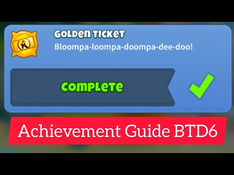 How to unlock Small Monkey Towers (Golden Ticket achievement) | BTD6