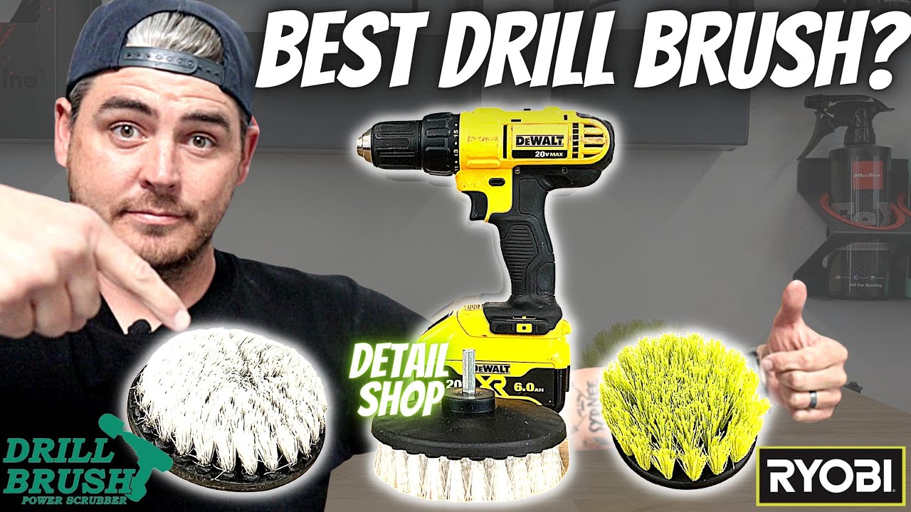  Truck Accessories - Drill Brush Power Scrubber - Automotive and Truck  Detailing Brush Kit - Wheel Cleaner - Car Interior Cleaner - Leather,  Vinyl, Carpet, Upholstery, Glass Cleaner - Car Wash Brush : Automotive