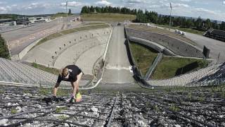 GARMIN VIRB XE: Toughest Series-Holmenkollen ski slope uphill run
