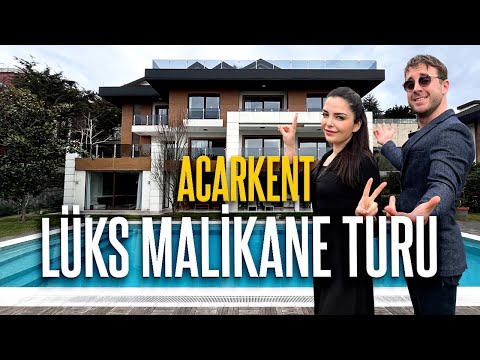 Acarkent'te Aylık 200.000 TL Kirası Olan Havuzlu Malikane Turu