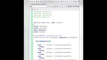 Calculator with C language using switch case... #shorts #youtubeshorts