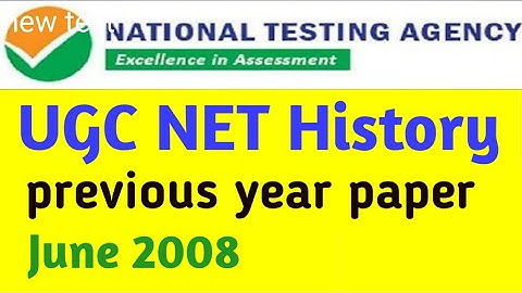ugc net history june 2008