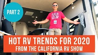 PART 2: HOTTEST RVS & TRENDS @ CALIFORNIA RV SHOW 5TH WHEELS, MOTORHOMES, TRUCK CAMPERS ++ | RV LIFE by RVLove | Marc & Julie Bennett 16,538 views 4 years ago 17 minutes